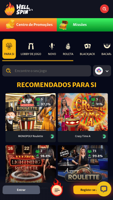 Imersão total no HellSpin Mesas de crupiê ao vivo