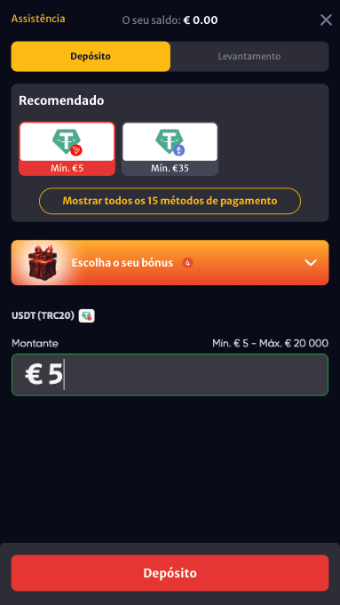 Métodos de depósito do HellSpin em Portugal
