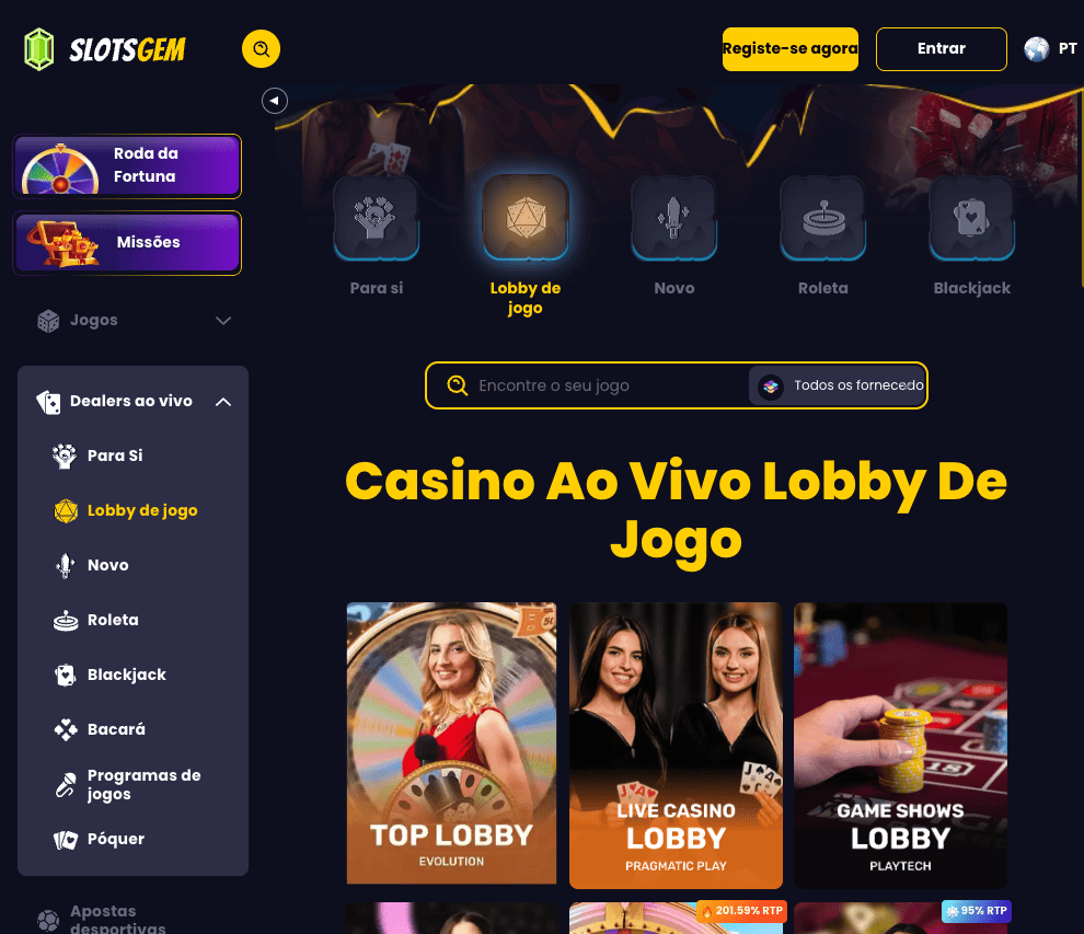 O ambiente VIP da Slotsgem Mesas de casino ao vivo e limites elásticos